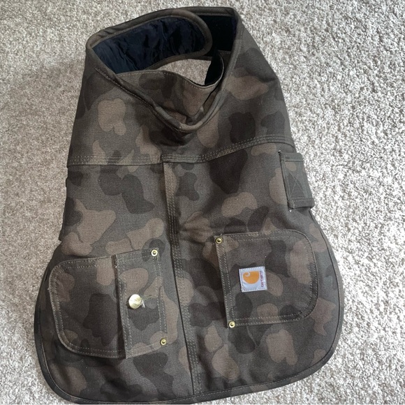 Carhartt Dog Carhartt Firm Duck Insulated Dog Camo Chore Coat